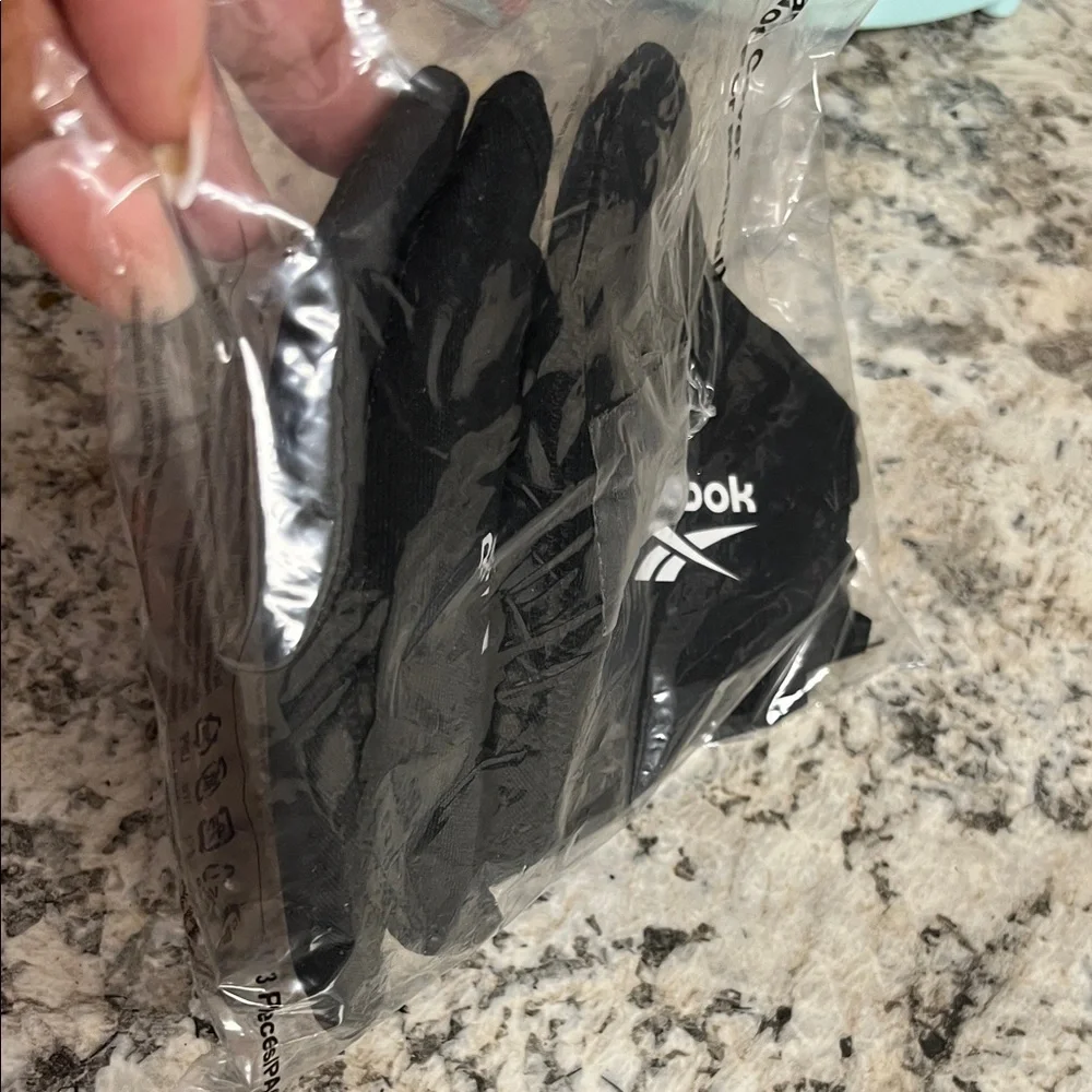 Pack of 3 Reebok Black Face Coverings